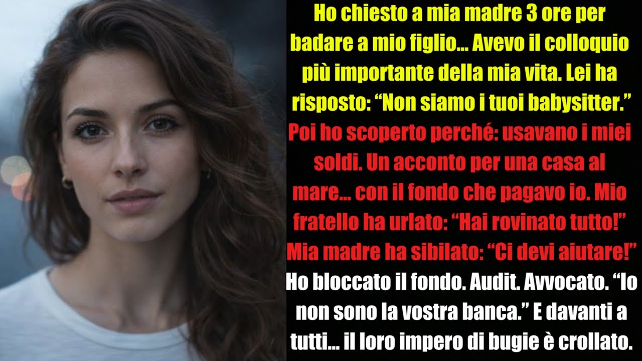MIA MADRE HA DETTO: “NON SIAMO I TUOI BABYSITTER”… COSÌ HO CHIUSO IL RUBINETTO DEI LORO SOLDI. 🤫💥