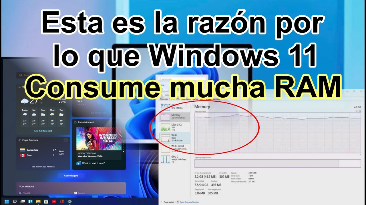 Cómo reducir el consumo de memoria RAM en Windows 11