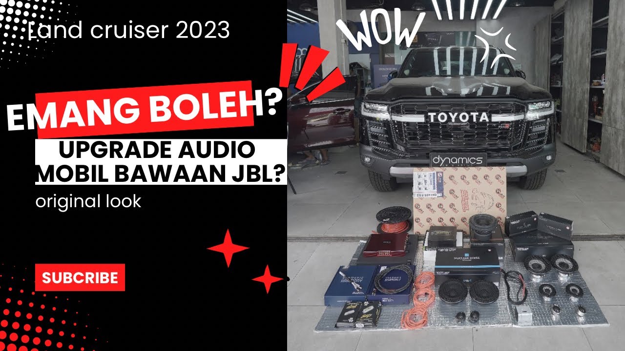 TOYOTA LAND CRUISER GR 2023 : NGAK PUAS DENGAN JBL UPGRADE AUDIO GAYA ORIGINAL LOOK | GROUND ZERO