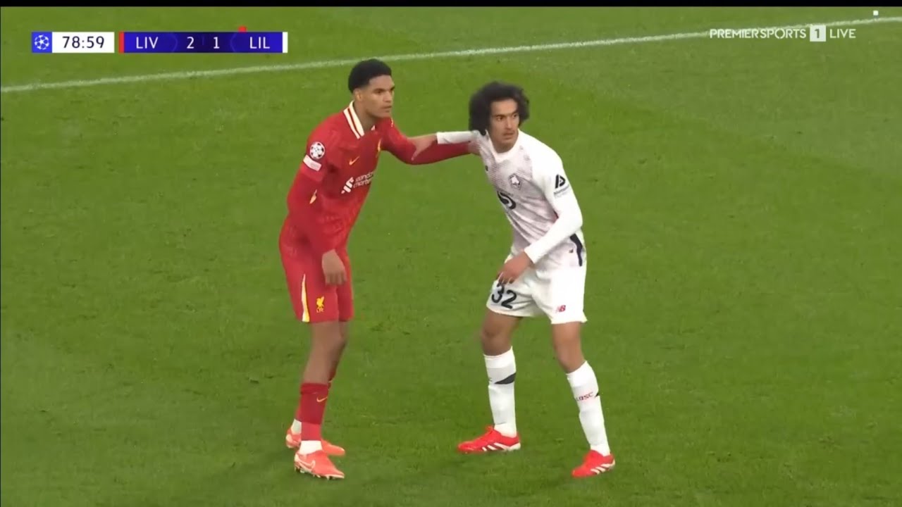 Ayyoub Bouaddi vs Liverpool at Anfield | All Actions 🇫🇷
