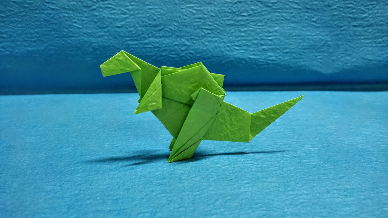 Origami Godzilla Easy - How to make a paper Origami Godzilla Easy