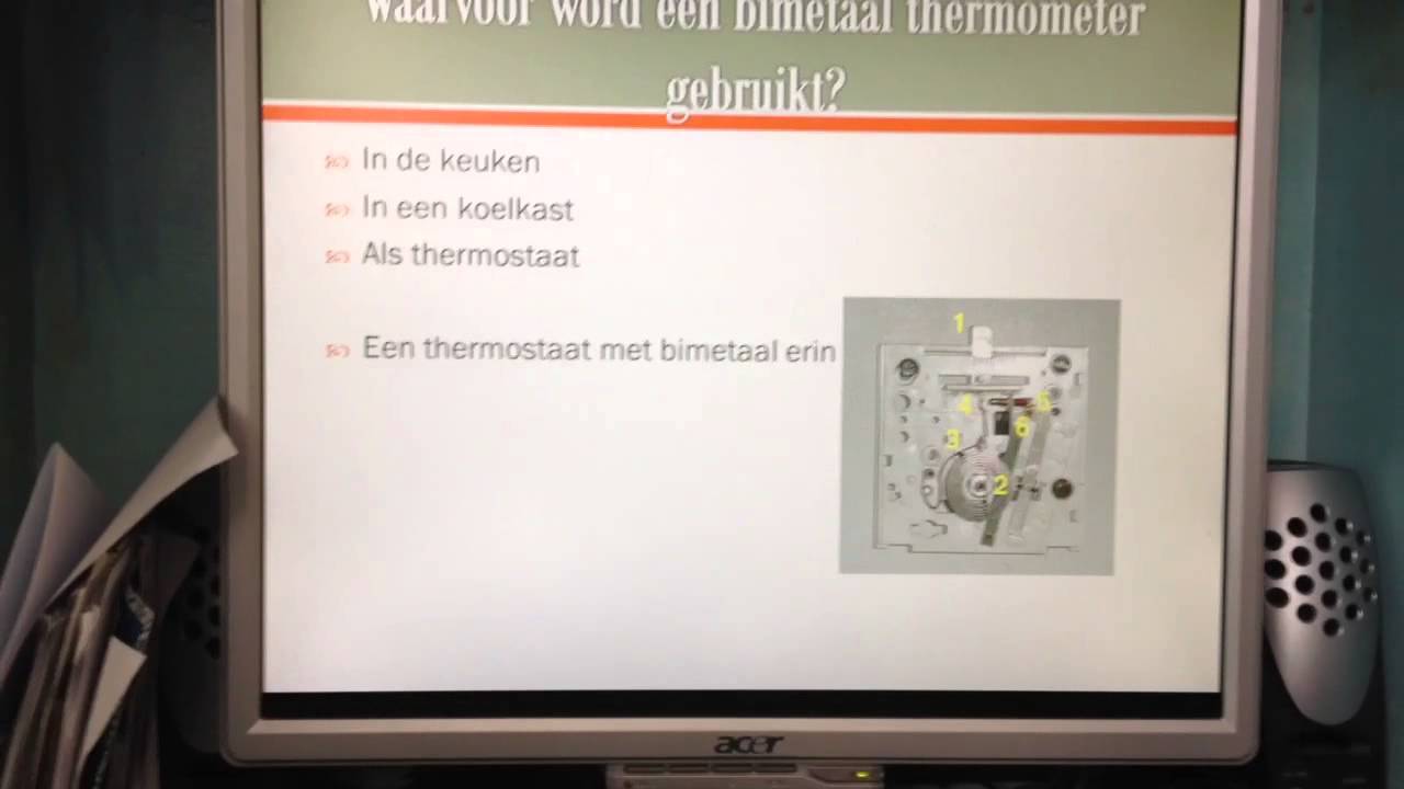 TIJMEN***********  BIMETAAL THERMOMETER