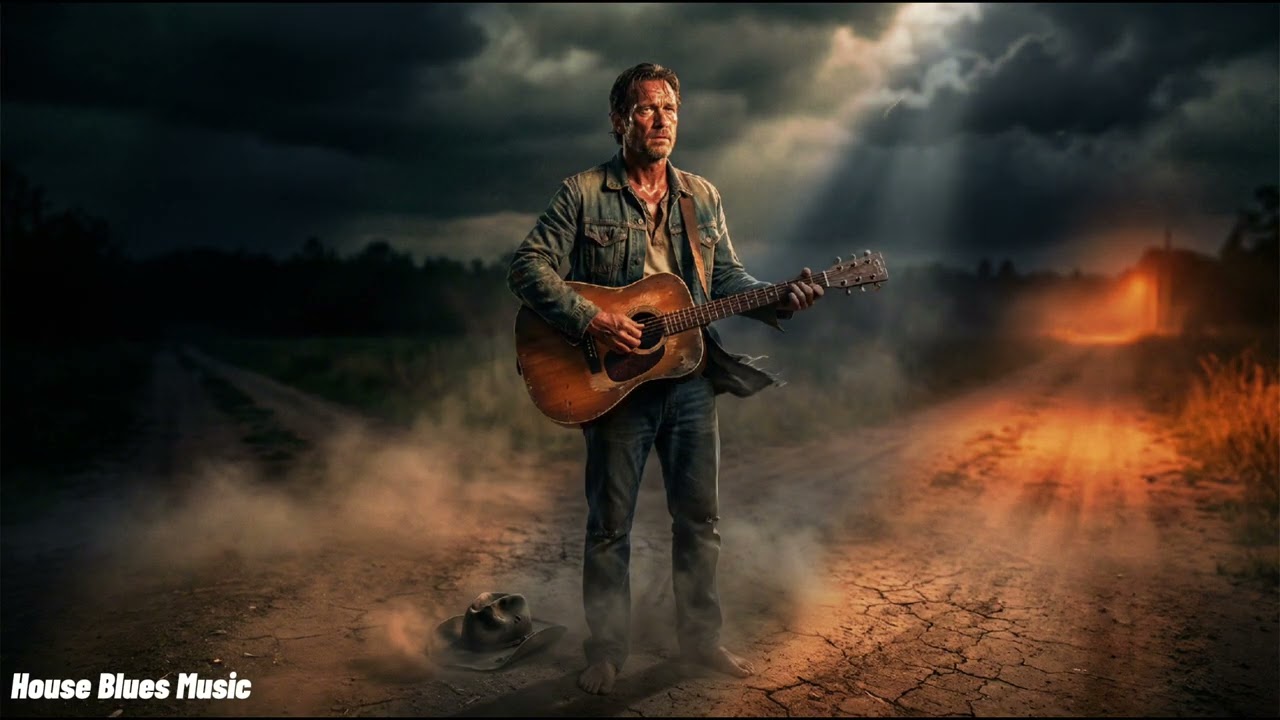 Standing at the Crossroad Tonight ⚡ Dark Delta Blues Song (Cinematic Soul Blues)