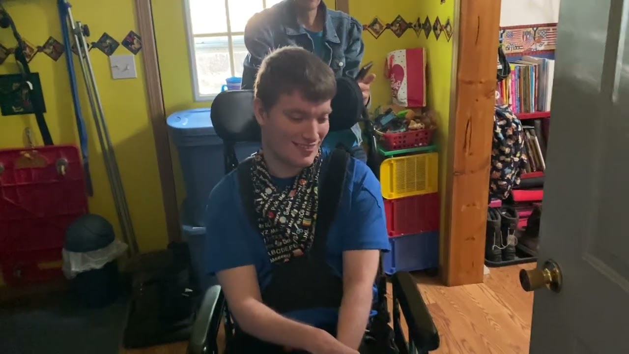 Sam getting on the school bus to Waldron for his last year of school 8.19.24 @onthatnote