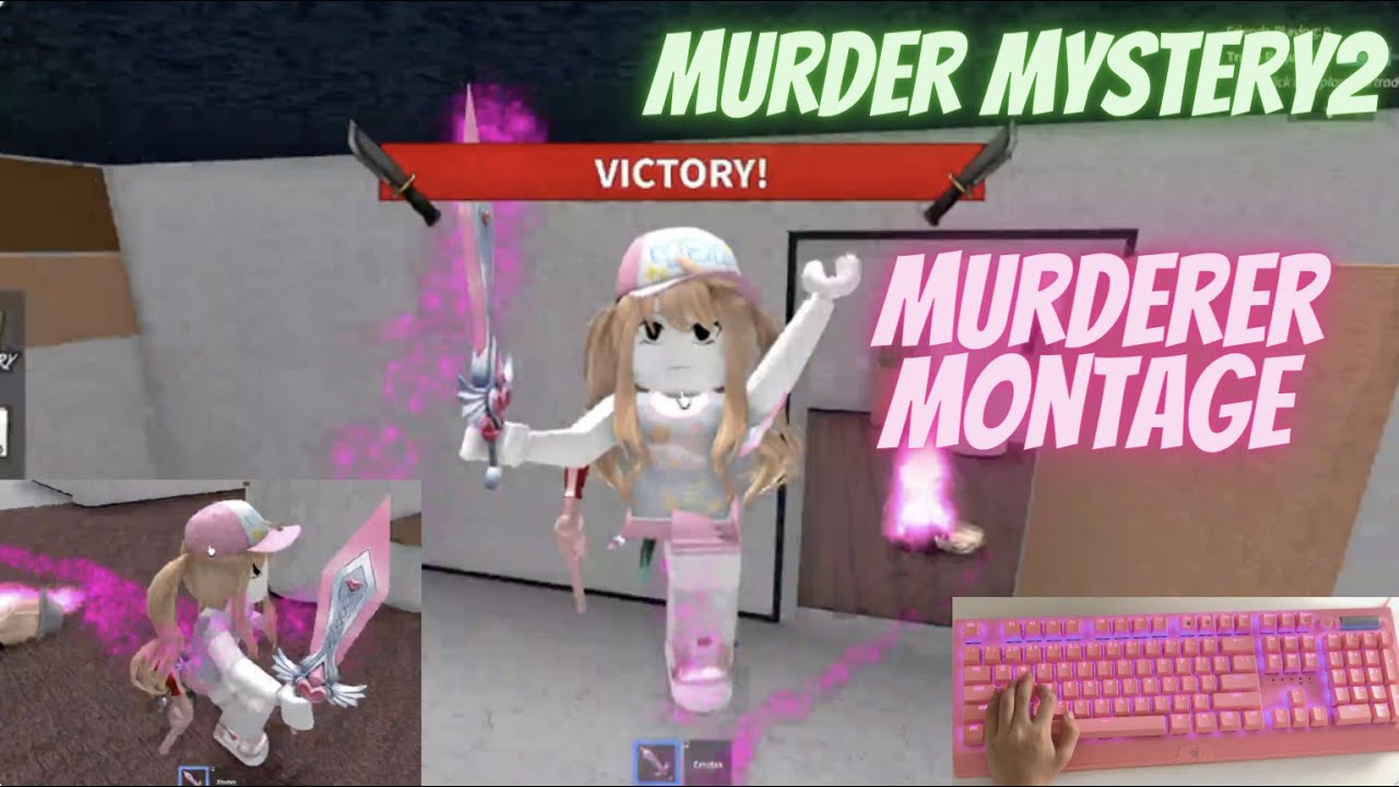 MURDERER MONTAGE All Wins II Murder Mystery 2 #robloxasmr #murdermystery2