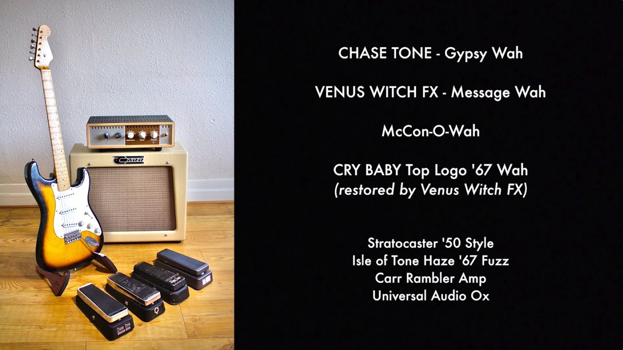 Wah Tones! Chase Tone Gypsy / Venus Witch the Message / McCon-O-Wah / Cry Baby top logo 67'