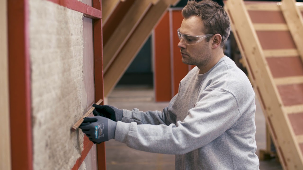 Efterisolering af ydervæg indefra med ROCKWOOL Flexibatts