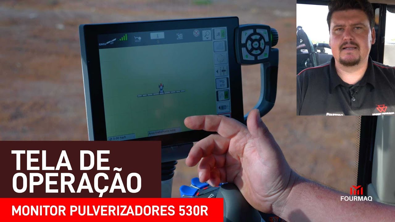 Tela de Operação - Monitor NT01 dos Pulverizadores 530R