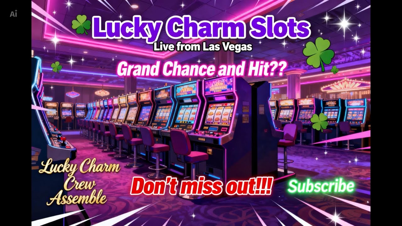 Live from Las Vegas at the M resort and casino!!! Lucky Charm Slots  is live!