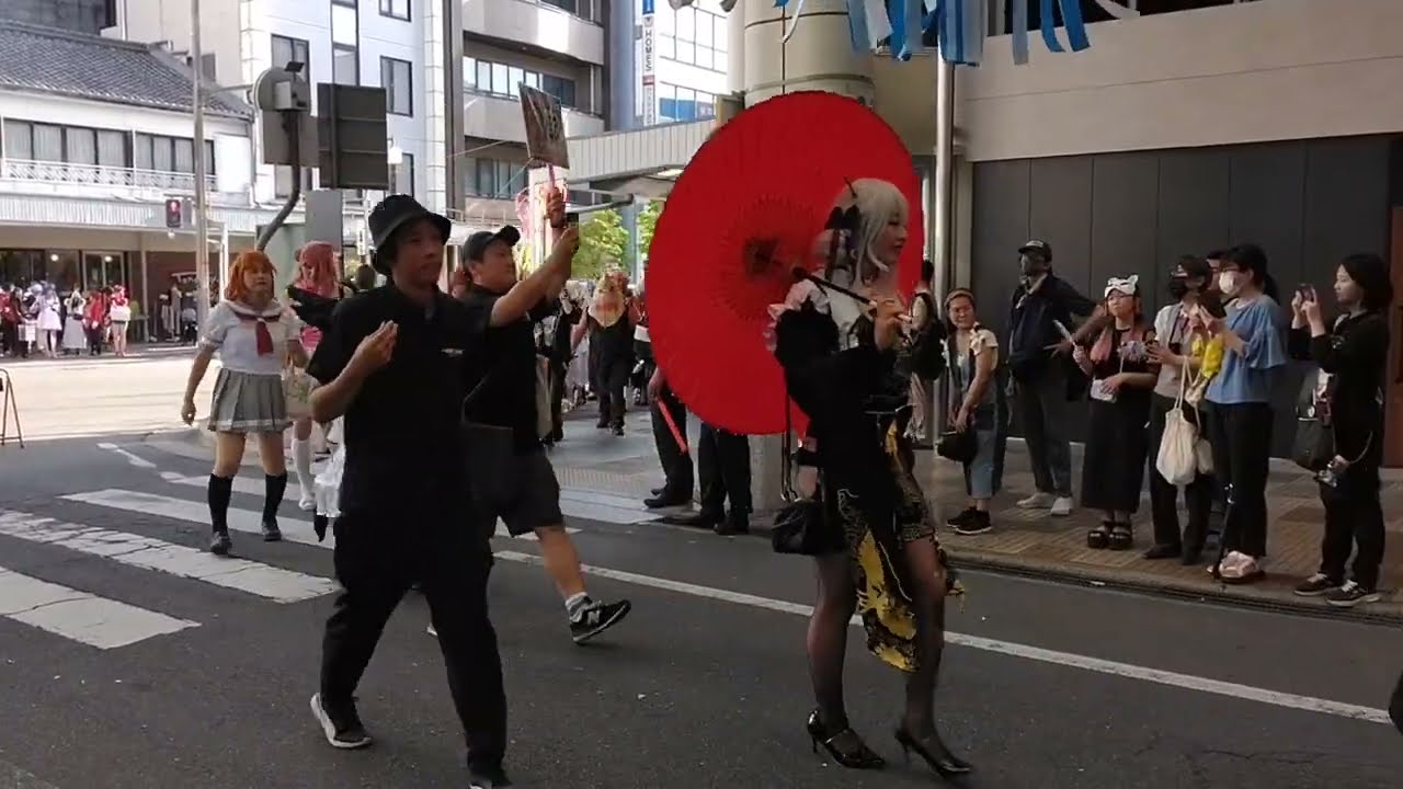 2024年 7月28日 一宮七夕まつり１ 商店街 コスプレパレード 1 スタート付近