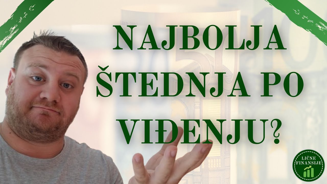 Najbolja &scaron;tednja po viđenju? - &Scaron;tedi&scaron;, a ima&scaron; pristup novcu 💰🏦💶