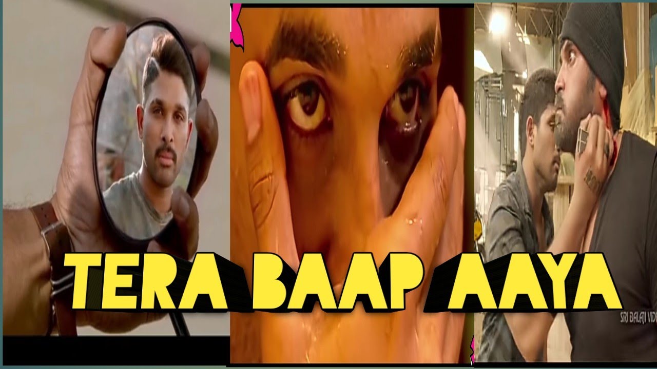 Tera baap aaya।।Allu arjun action video।।tera baap aaya mix।।Allu arjun best action seen।।Tera baap