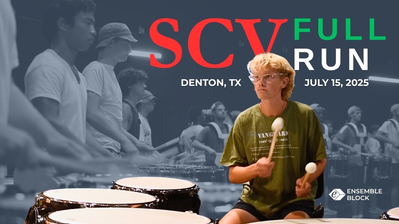 Santa Clara Vanguard Percussion - Full Rehearsal Run Multicam - Denton, TX 7.15.25