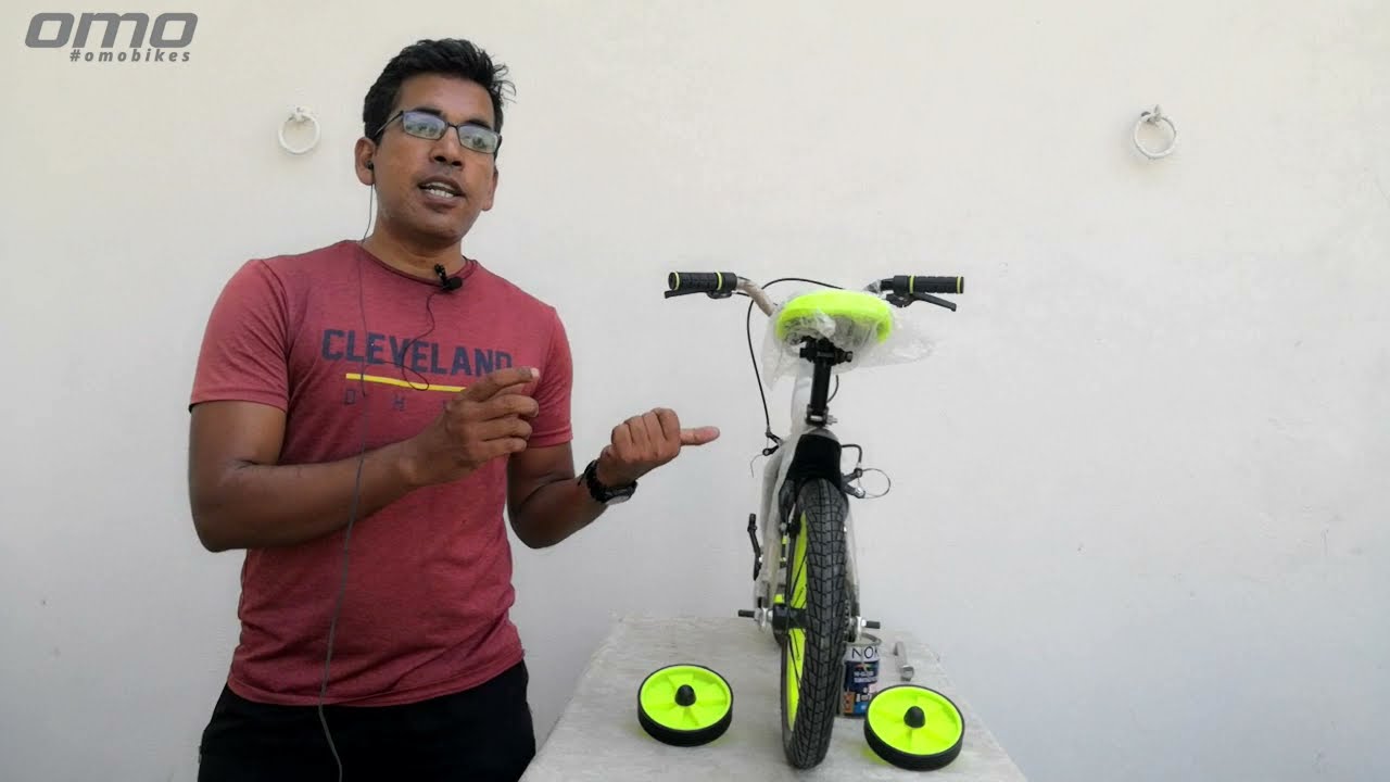 Bicycle Basics : Fixing Support wheel on Kids Bicycle (Hindi) | How to install support wheel
