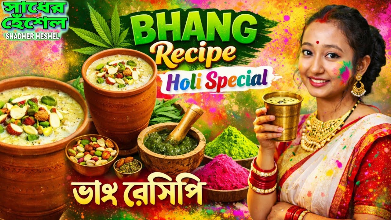 Bhang Recipe Holi Spacial ভাঙ রেসিপি