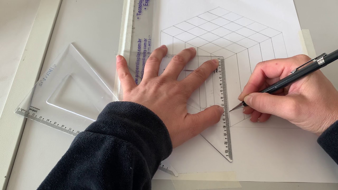 Perspectiva isométrica -cubo mágico