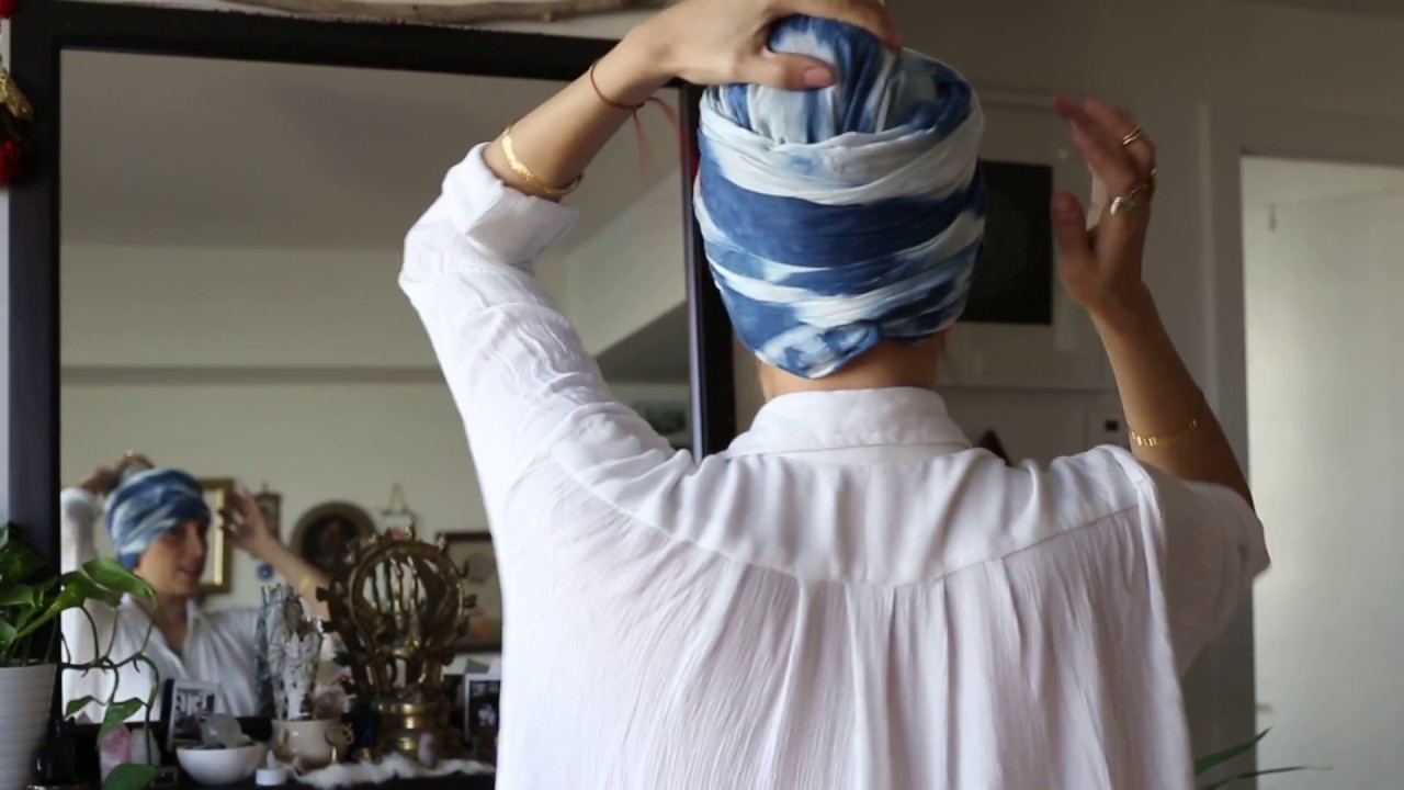 How to tie your turban householder style for Kundalini Yoga, Turban Technology with Myrah Penaloza
