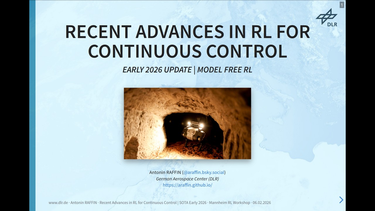 Recent Advances in RL for Continuous Control (SOTA 2025) | CERN ML Workshop