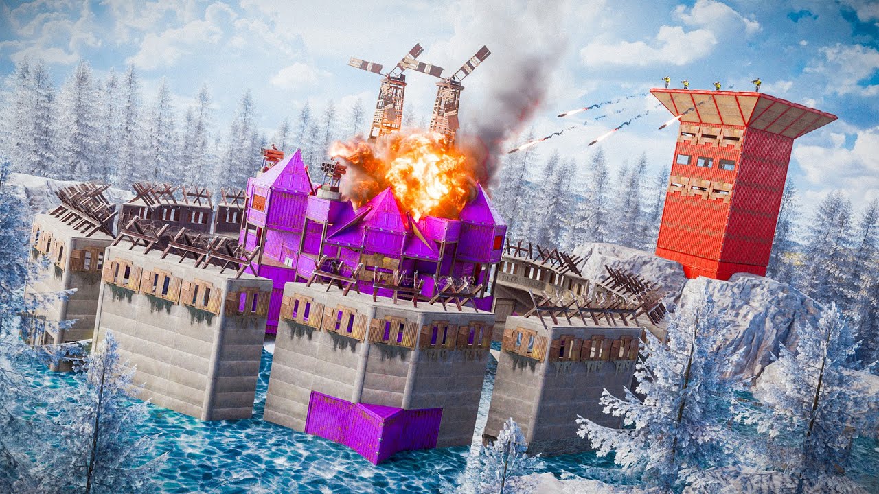 9,000 HOUR SOLO DEFENDS IMPENETRABLE ICELAKE (1v8 Raid Defense) - Rust Movie