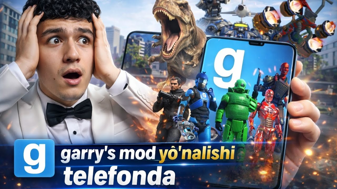 Garry's telefonda? 🤯Garry's modni qanday qilib telefonda o'ynashni o'rganamiz! 