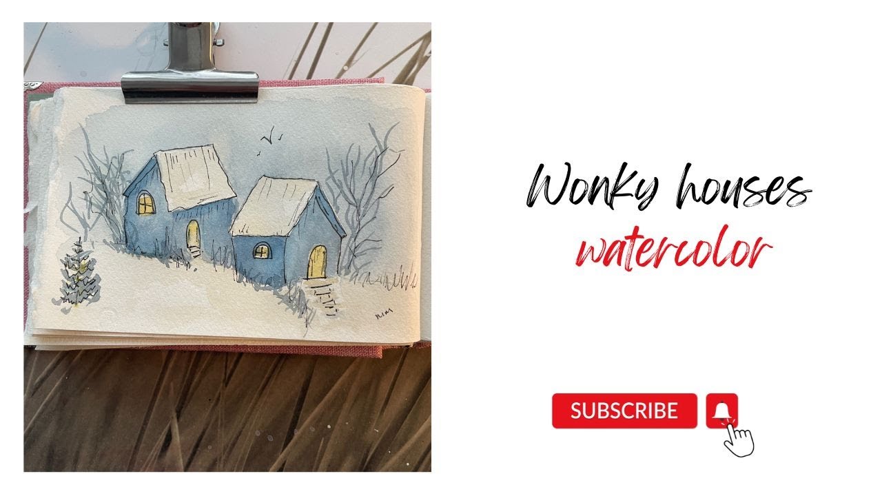 Wonky winter houses