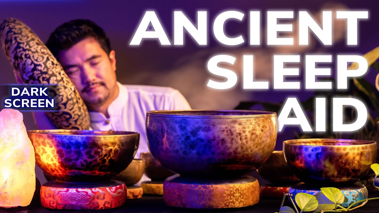 *300-Year-Old* DEEP Himalayan Bowl That Instantly Switch Your Nervous System Into Sleep, DARK SCREEN