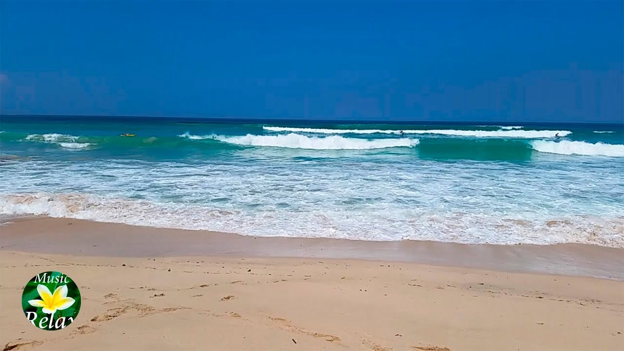 Relaxing Bali Beach Sounds & Ocean Sounds toasty Sleep 8 hours