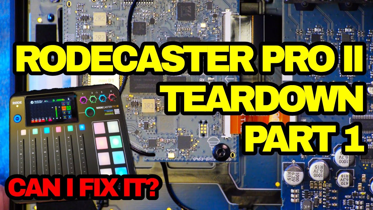Rodecaster Pro II Teardown - Attempted Repair Part 1