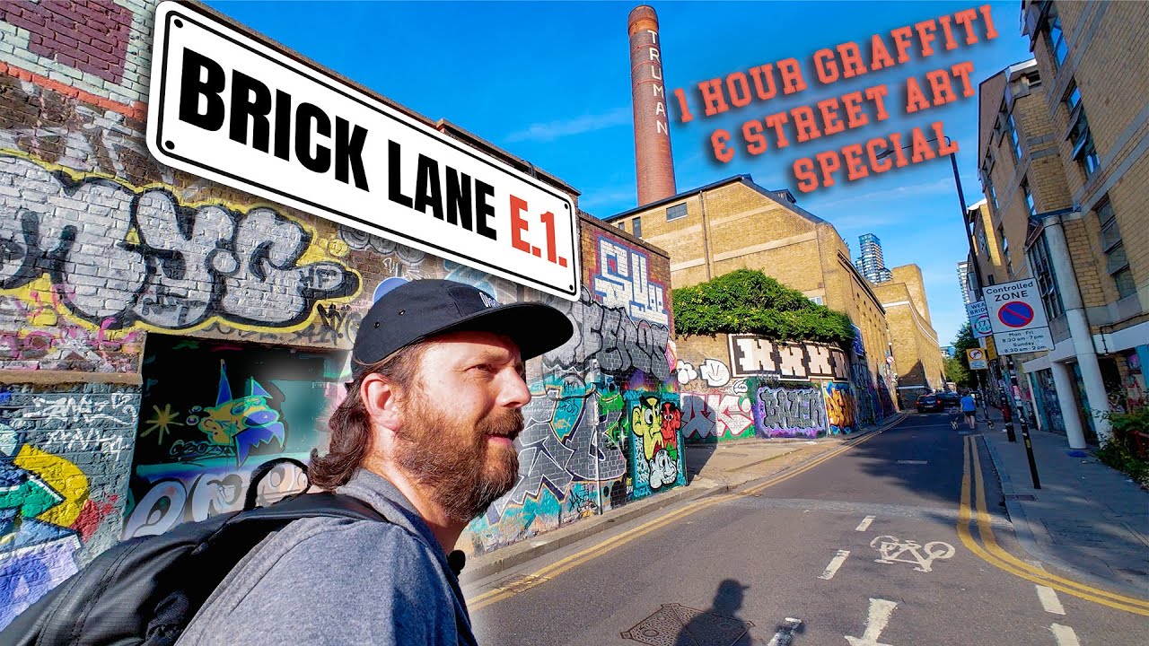 London's Amazing open air Graffiti and Street art Gallery, BRICK LANE, 1 Hour SPECIAL 18/06/25