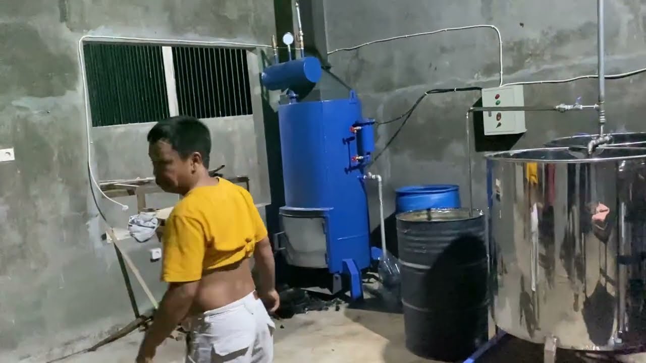 INSTALASI PABRIK TAHU 1 SETPESANAN PAK DENIS DI WONOGIRI / KETEL UAP BOILER / STEAM BOILER