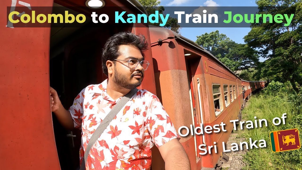 Colombo to Kandy SCENIC Train Journey | Intercity Express 2nd Class | Kandy Tour and Hostel