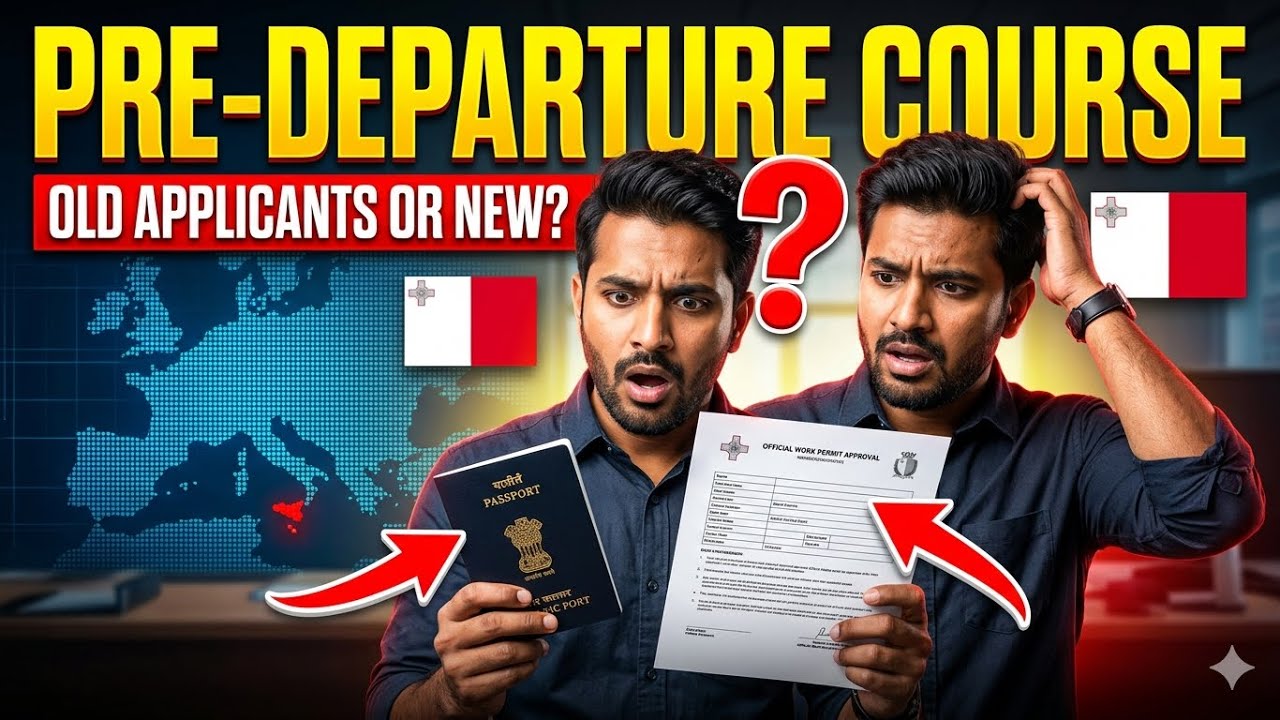 Malta Work Permit New Rule 2026 | Pre-Departure Course Mandatory? Old Applicants Safe?#maltaworkvisa