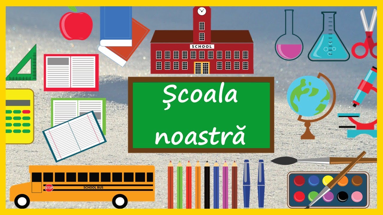 🟨 Scoala noastra - Imnul scolii! Cantece despre scoala 🟨 S'Mic Music!