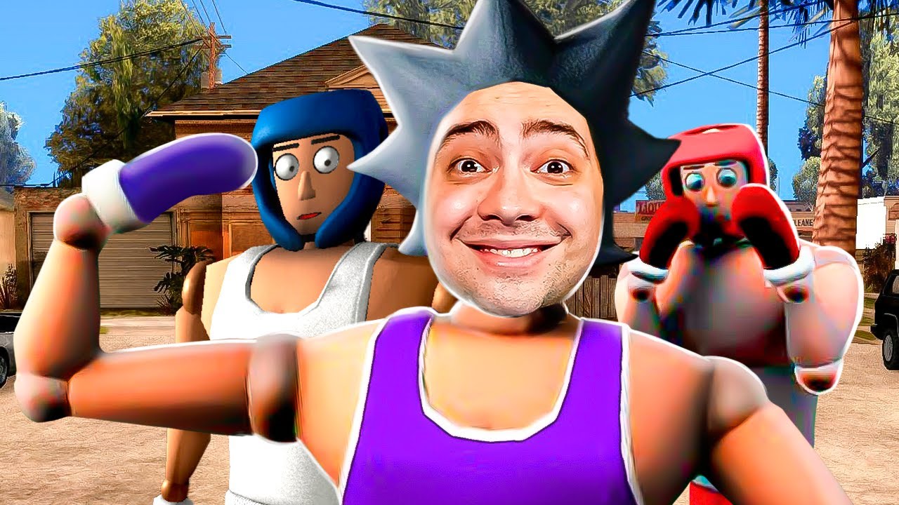 SAÍ NA MÃO COM MEUS AMIGOS NA GROOVE STREET! - DRUNKEN WRESTLERS 2 COM OS AMIGOS
