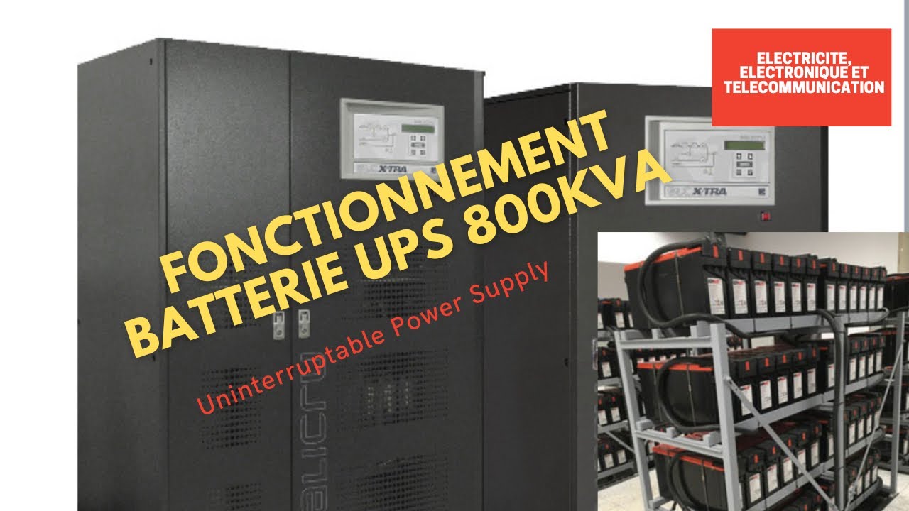 Les batteries d’accumulateurs des onduleurs ou UPS.🔋