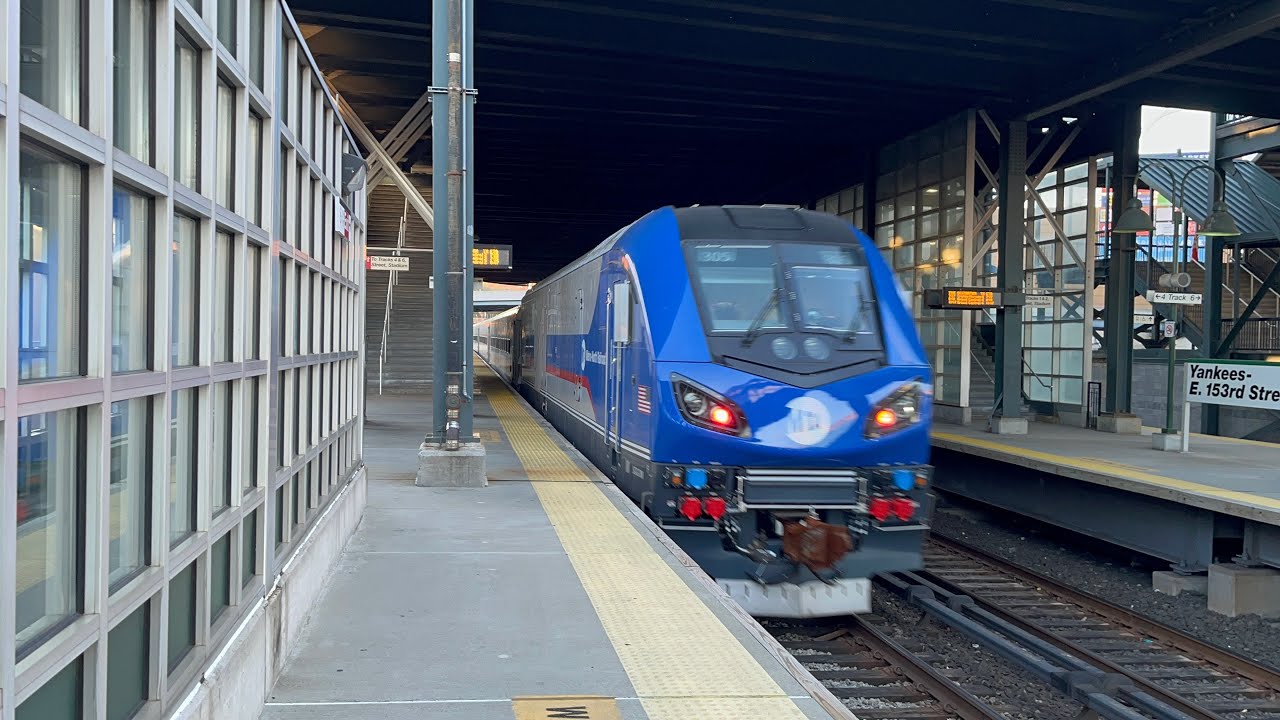 MTA Metro North RailRoad: Hudson Line AM Rush Hour Action @ East 153rd St (M3A, M7A, P32, SC42) 