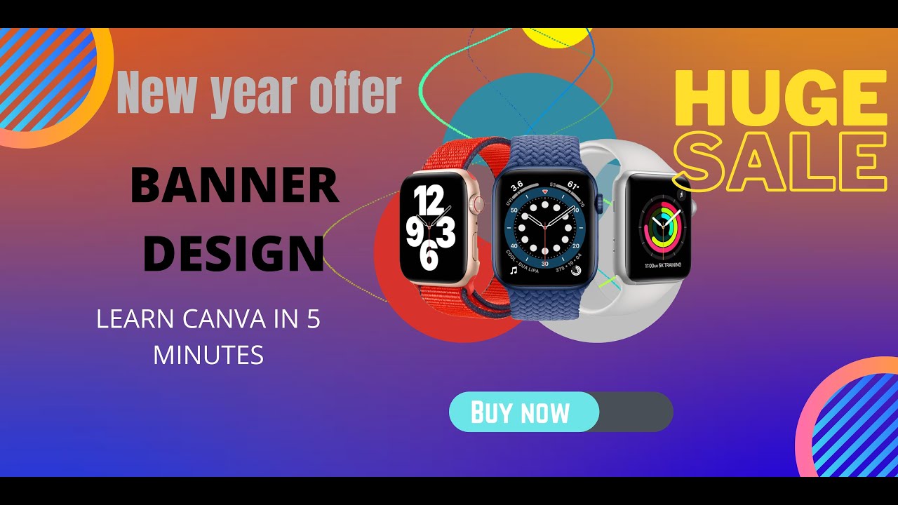 How to make a Ecommerce banner in canva tutorial || FREE canva tutorial || Modern Banner Design
