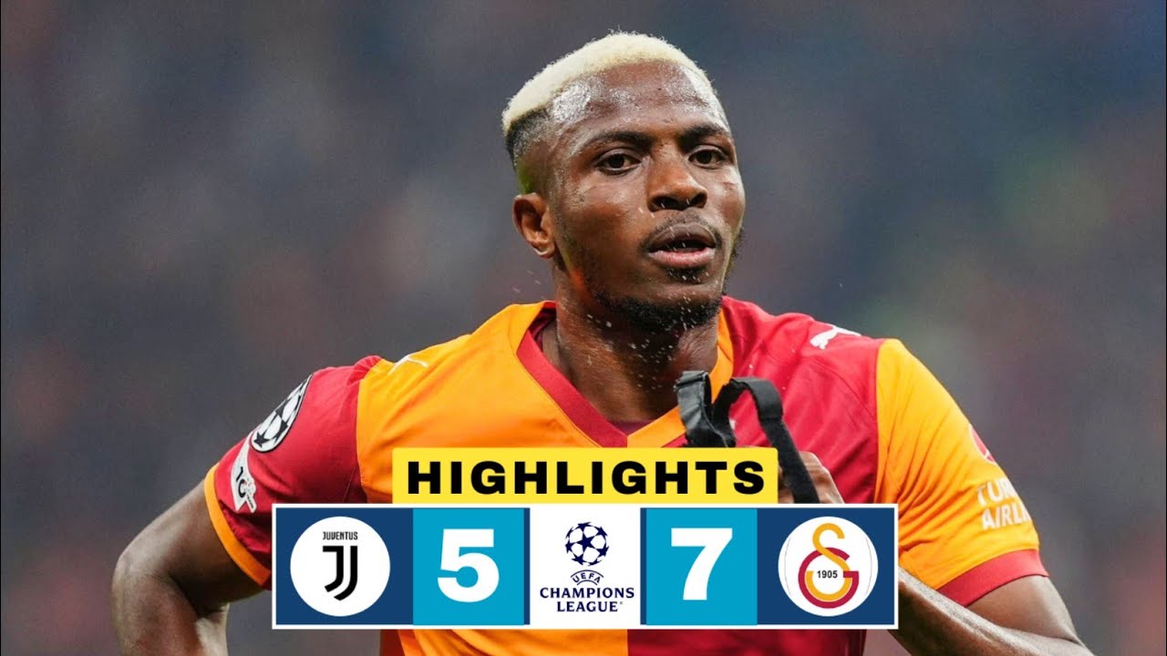 Osimhen Goal! Juventus vs Galatasaray 3-2 (Agg. 7-5) Ma&ccedil; Ozeti | Yilmaz Goal | UCL Highlights 