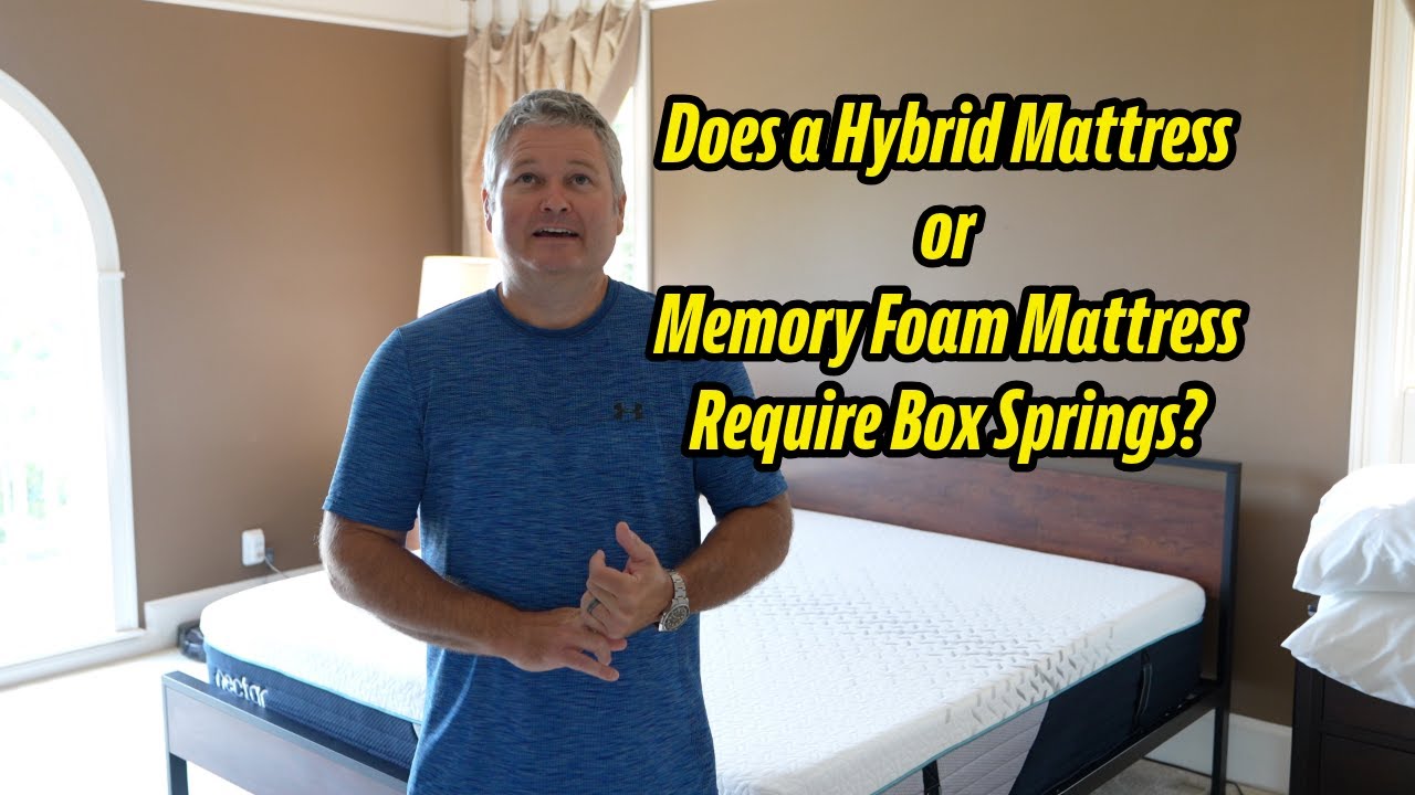Does a Hybrid Mattress or Memory Foam Mattress Require Box Springs? #BoxSpring #Mattress
