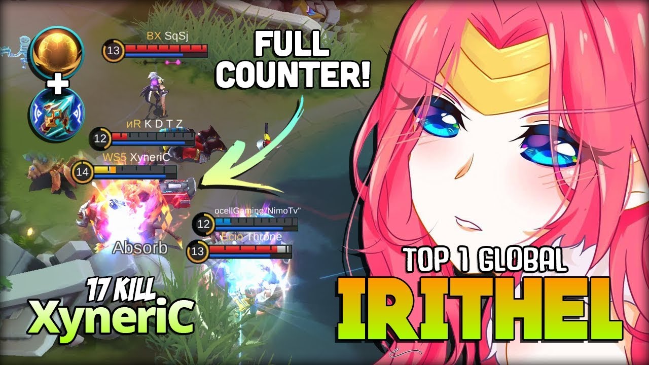 2x MANIAC!! Monster of Critical Damage! XyneriC Top 1 Global Irithel ~ Mobile Legends