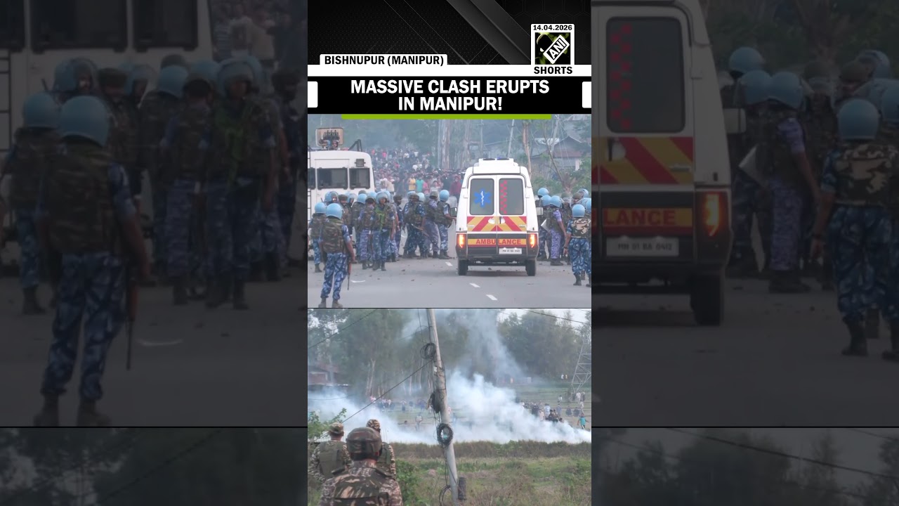 Clash erupts in Manipur&rsquo;s Bishnupur, Security forces use tear gas to disperse mob