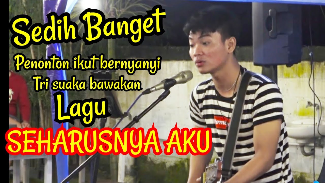 Penonton Di Bikin Mewek  !!! SEHARUSNYA AKU - MAULANA WIJAYA - Live Menoewa Kopi Jogja