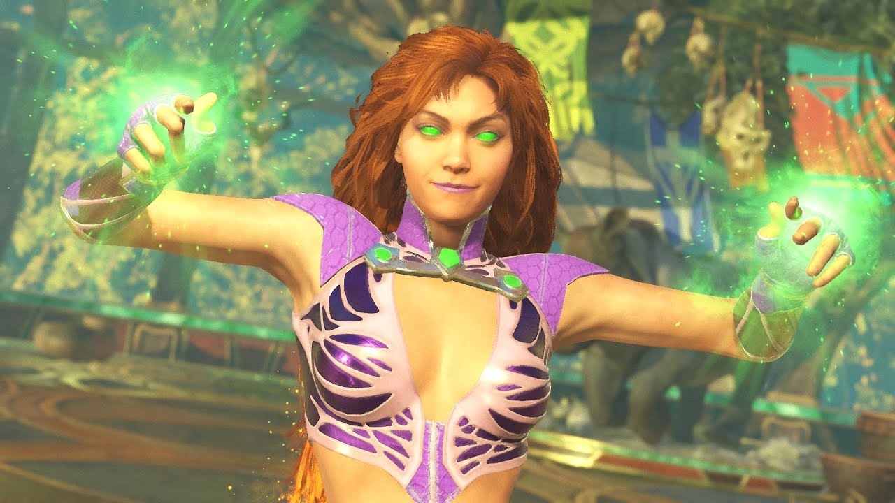 Injustice 2 - Starfire Battle Simulator Ladder Walkthrough and Ending