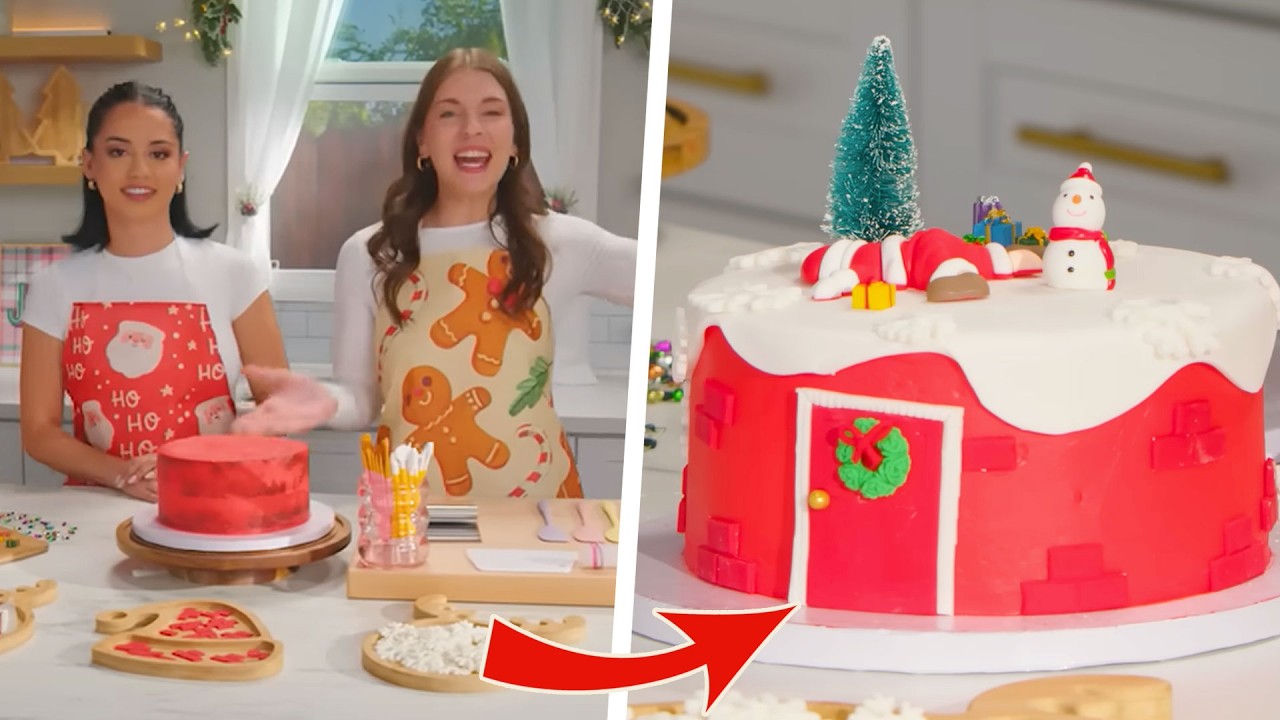 How to Decorate a Hilarious Santa Cake | SHEIN Cakemas with LesDoMakeup