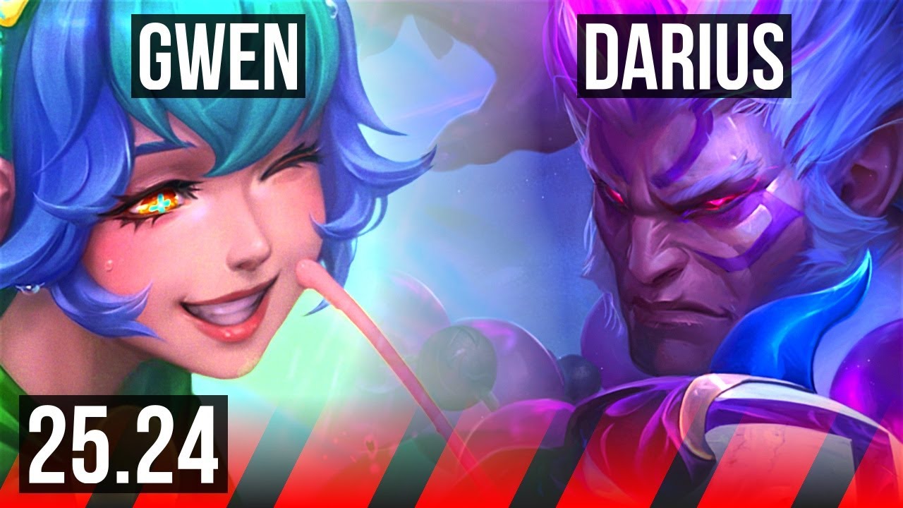 GWEN vs DARIUS (TOP) | 46K damage | EUW Master | 25.24