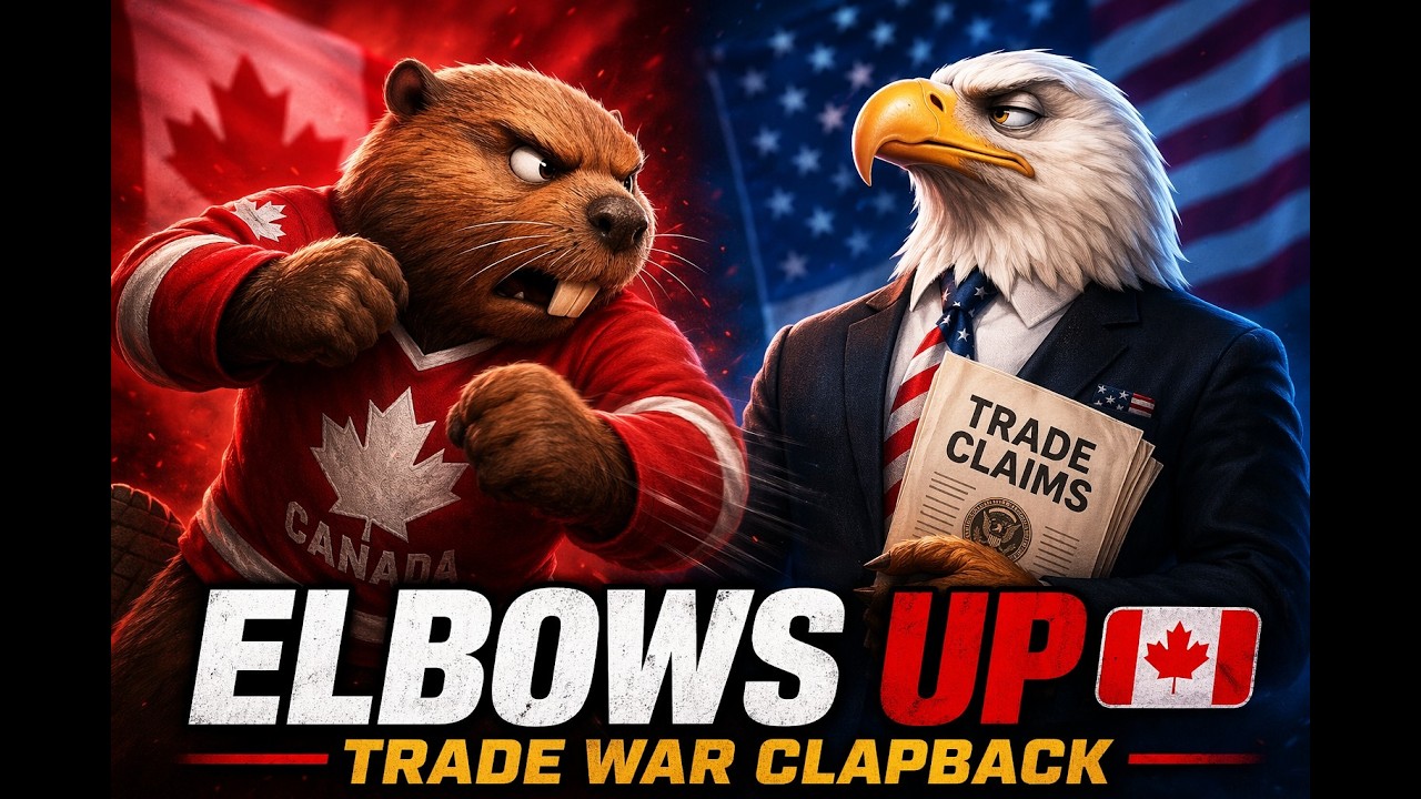 Elbows Up Canada 🇨🇦🔥 Trade War Clapback Song SHREDS U.S. Claims (Dairy, Wine, Tariffs)