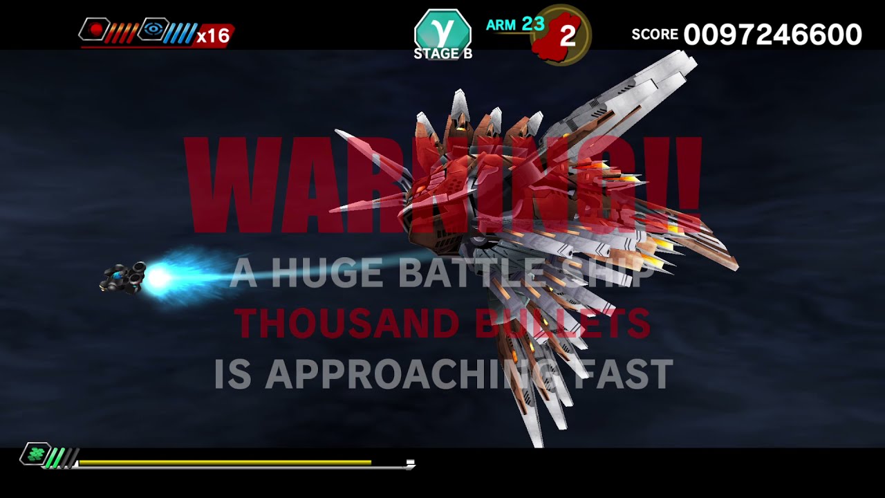 Dariusburst Chronicle Saviours: DLC Mode - Night Striker All Stages 1cc (No Miss)