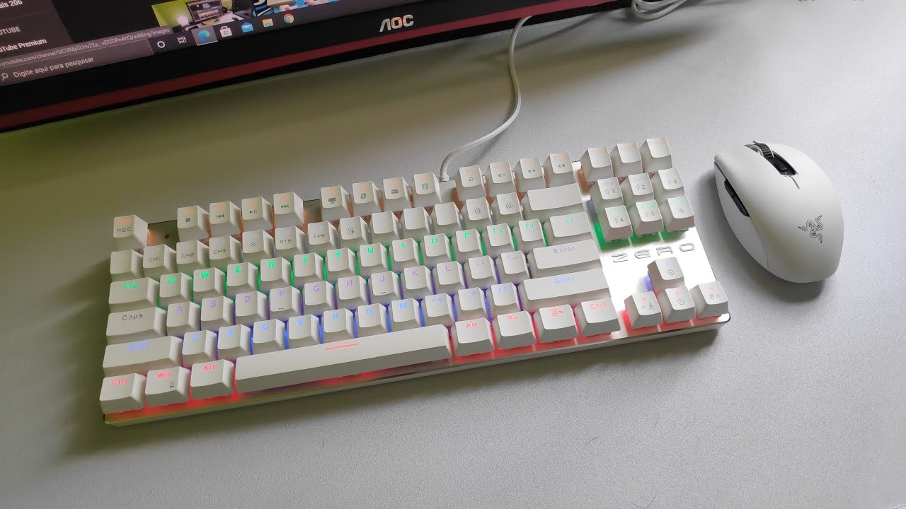 Unboxing teclado mecânico Metoo Zero um dos mais baratos do Aliexpress