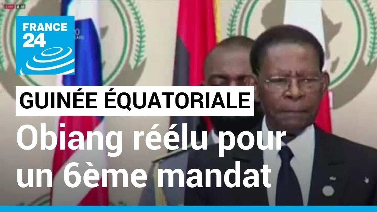 Guinée équatoriale : après 43 ans de pouvoir, le président Obiang réélu avec 94,9 % des voix