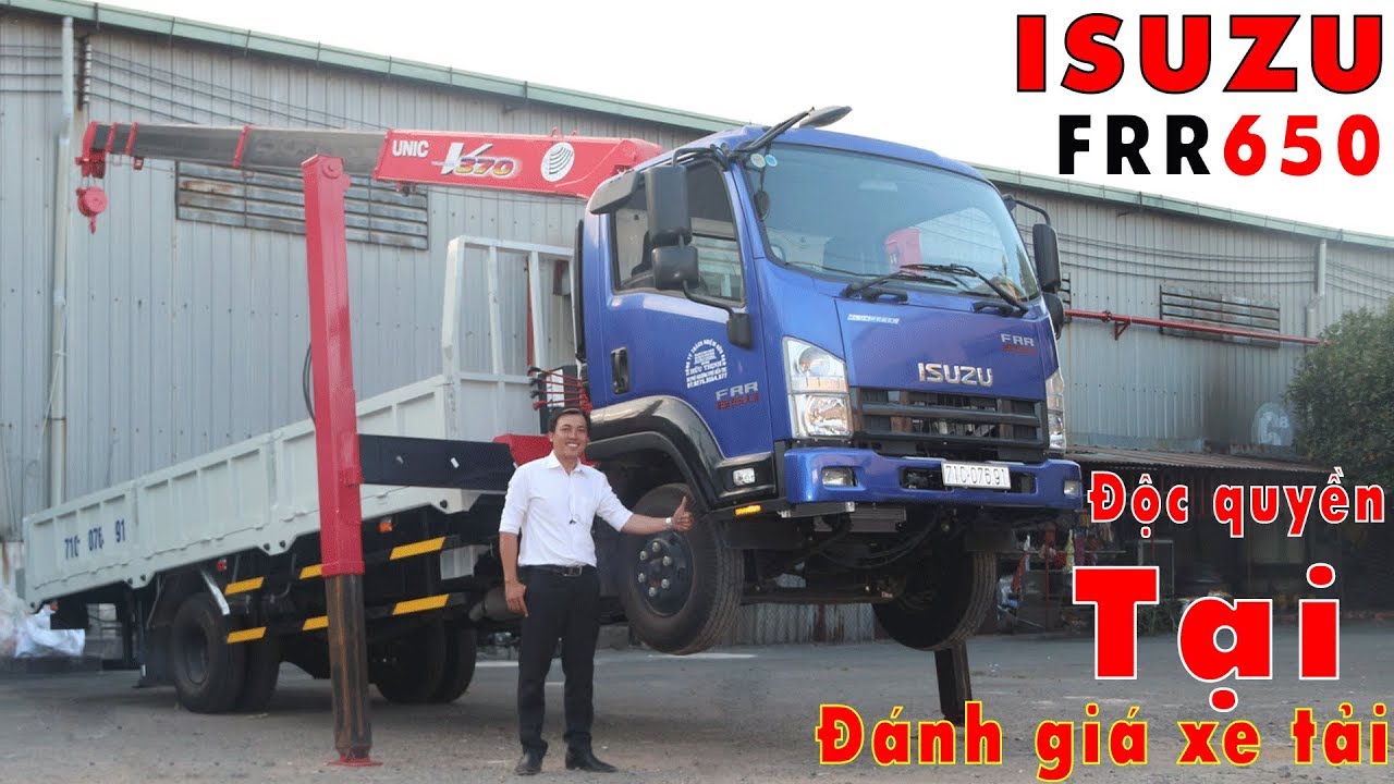 Xe Tải Cẩu Isuzu 6 Tấn FRR650 Gắn Chân Tú Nâng Đầu Độc Quyền Tại | Đánh Giá Xe Tải